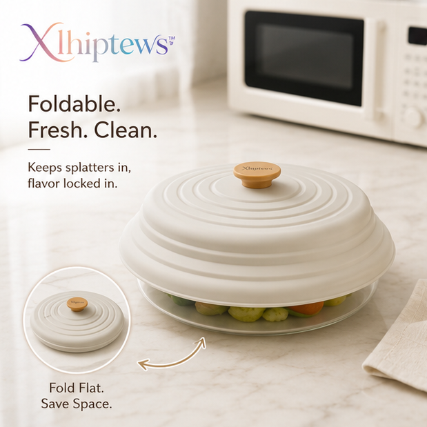 Xlhiptews™ Foldable Silicone Microwave Food Cover Lid
